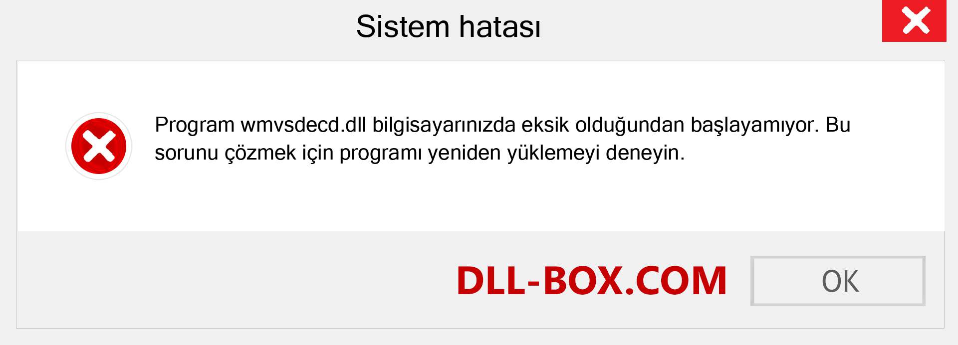 wmvsdecd.dll dosyası eksik mi? Windows 7, 8, 10 için İndirin - Windows'ta wmvsdecd dll Eksik Hatasını Düzeltin, fotoğraflar, resimler